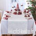AerWo Chemin de Table décoratif de Noël  Chemin de Table en Fausse Fourrure Blanche pour la fête de Noël  Anniversaire  fête  décoration - B07JW5X735